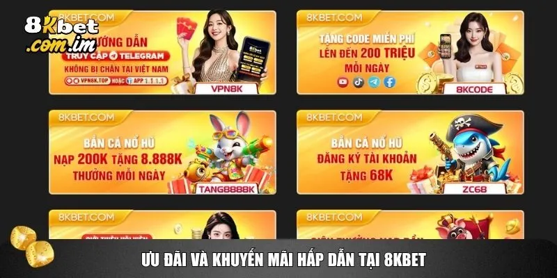 Trang chủ 36 8kbet còn chinh phục người chơi nhờ hệ thống ưu đãi phong phú